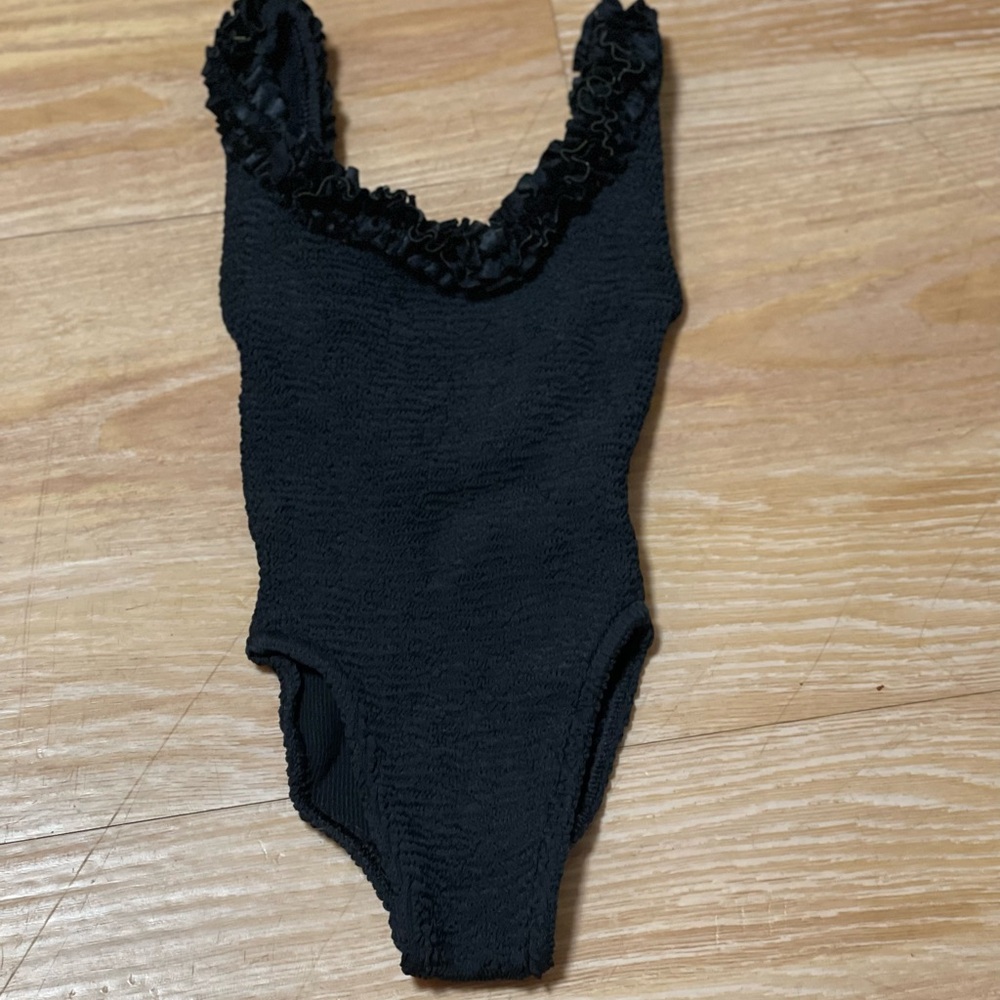 Hunza G Black One Piece Swimsuit